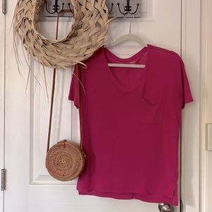 Old Navy Linen Blend Boyfriend Top